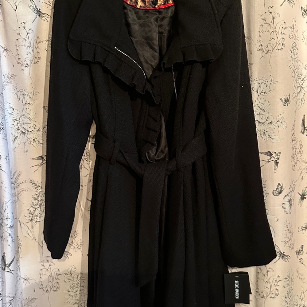 Steve Madden Black dressy Trench Coat